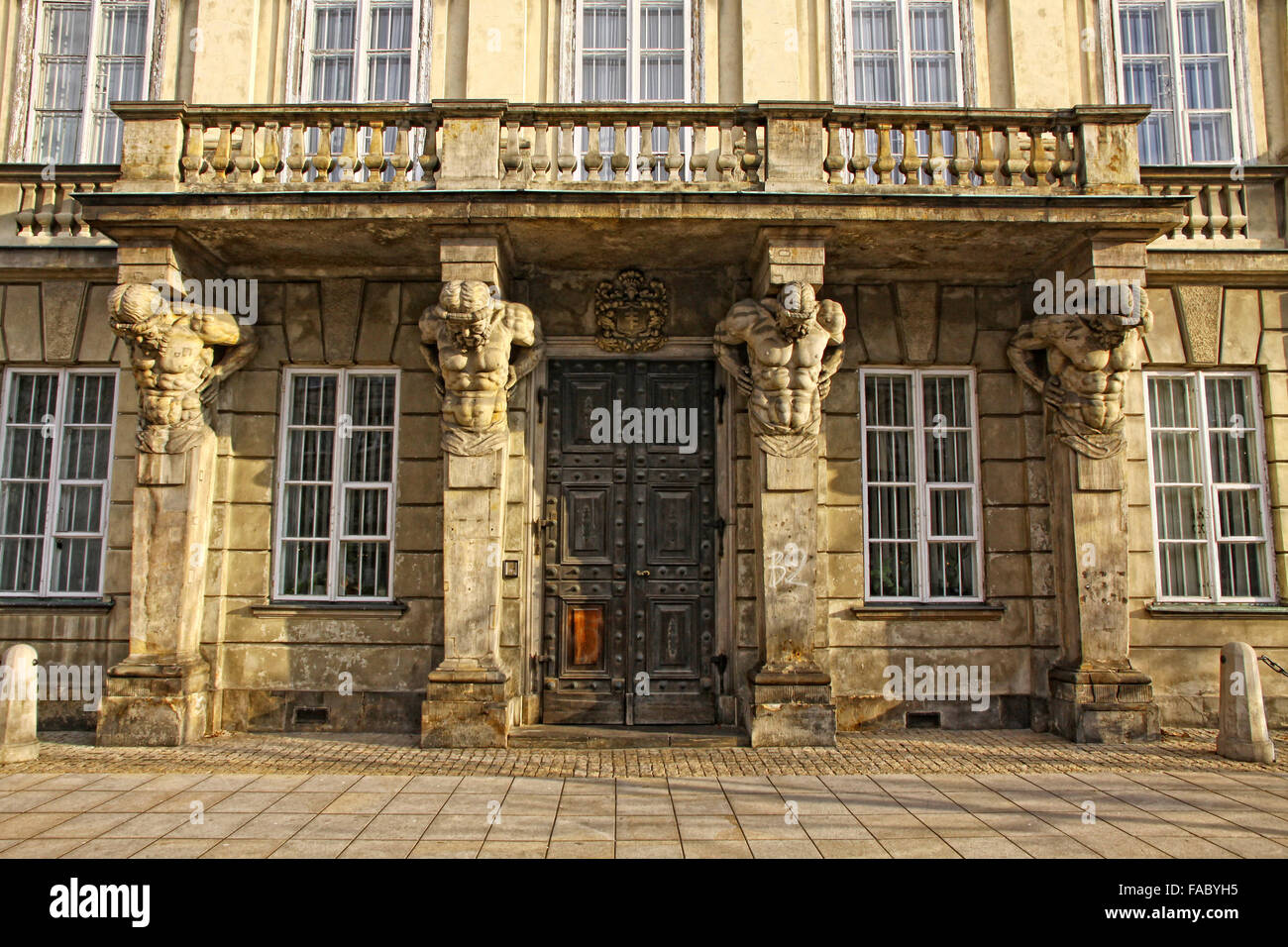 Main entrance of the Museum of Warsaw University, Poland Stock Photo