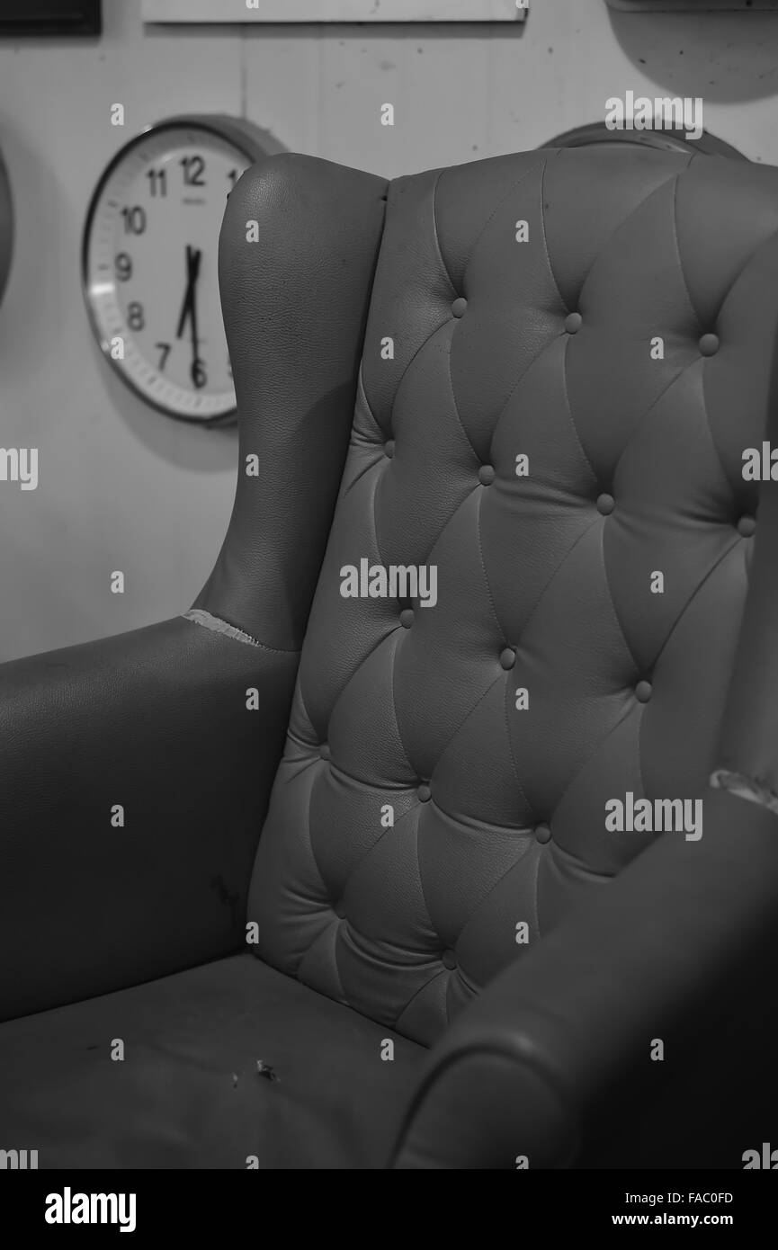 Old sofa Black and White Stock Photos & Images - Alamy