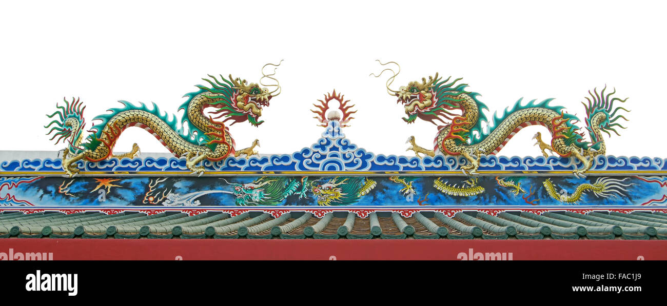 Chinese dragon isolated on white background Stock Photo - Alamy