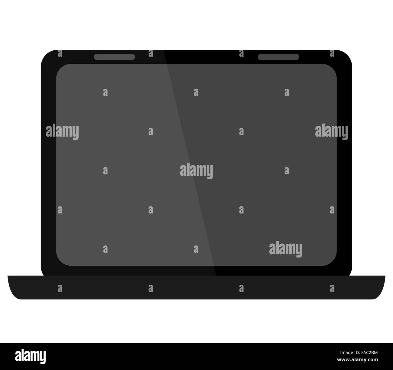 computer on white background Stock Photo - Alamy