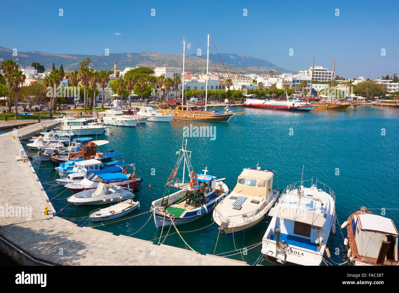 Port of Kos Town, Kos, Dodecanese Islands, Greece Stock Photo