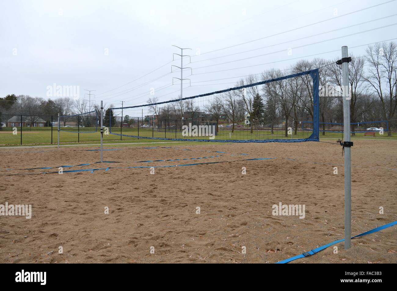 Sand volleyball court Stock Photo Alamy