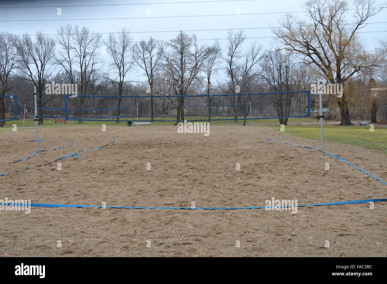 Sand volleyball court Stock Photo Alamy