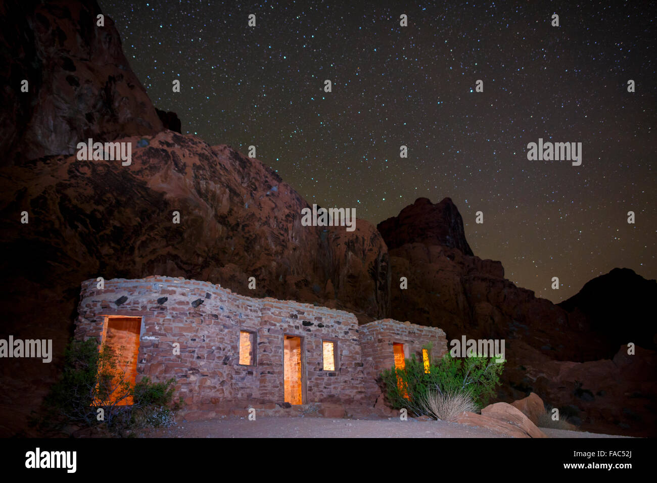 Night At The Cabins Valley Of Fire State Park Near Las Vegas