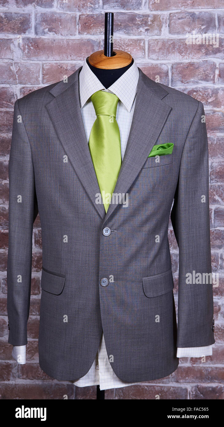 Elegant business suit with a shirt and a tie Stock Photo Alamy