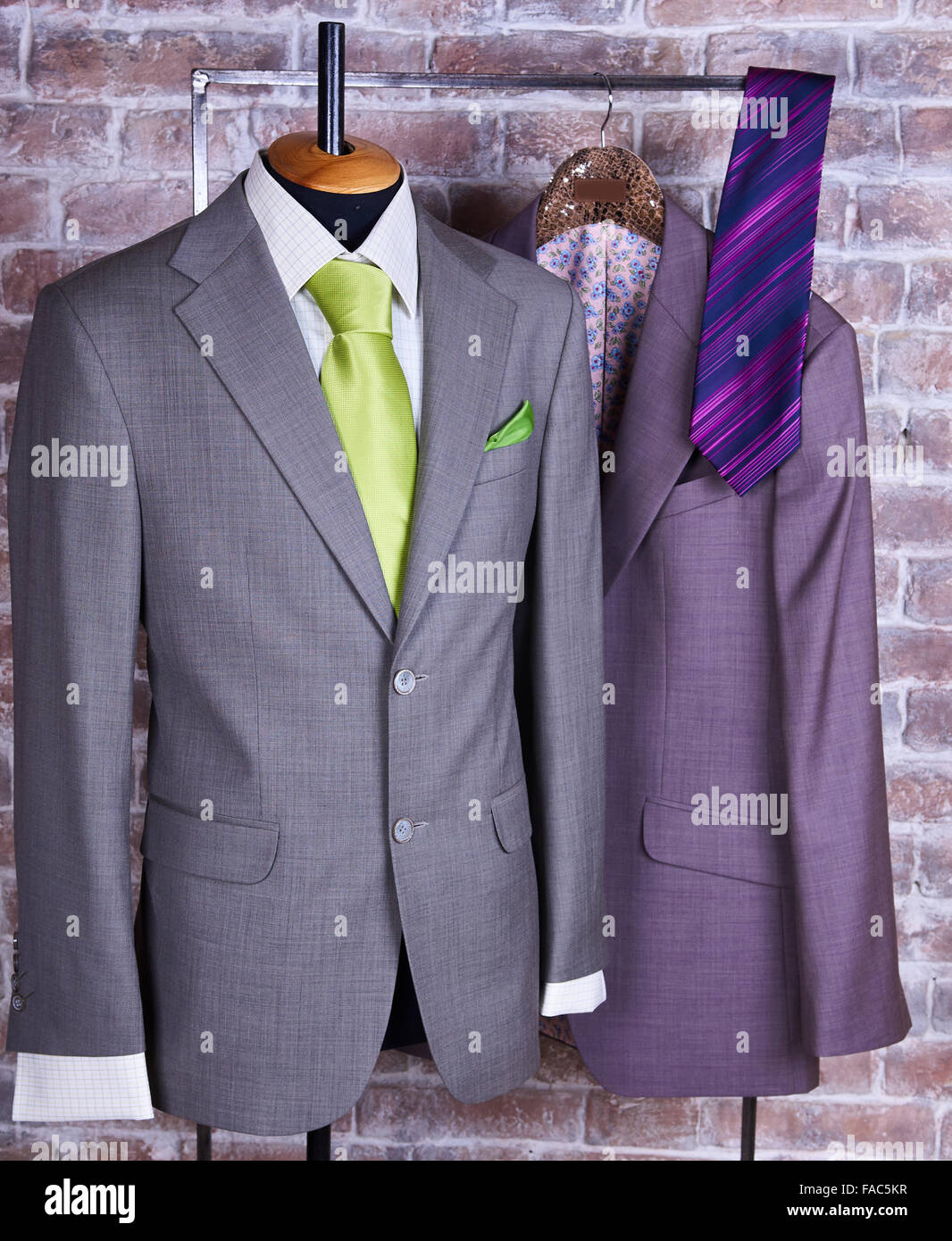 Elegant business suit with a shirt and a tie Stock Photo Alamy