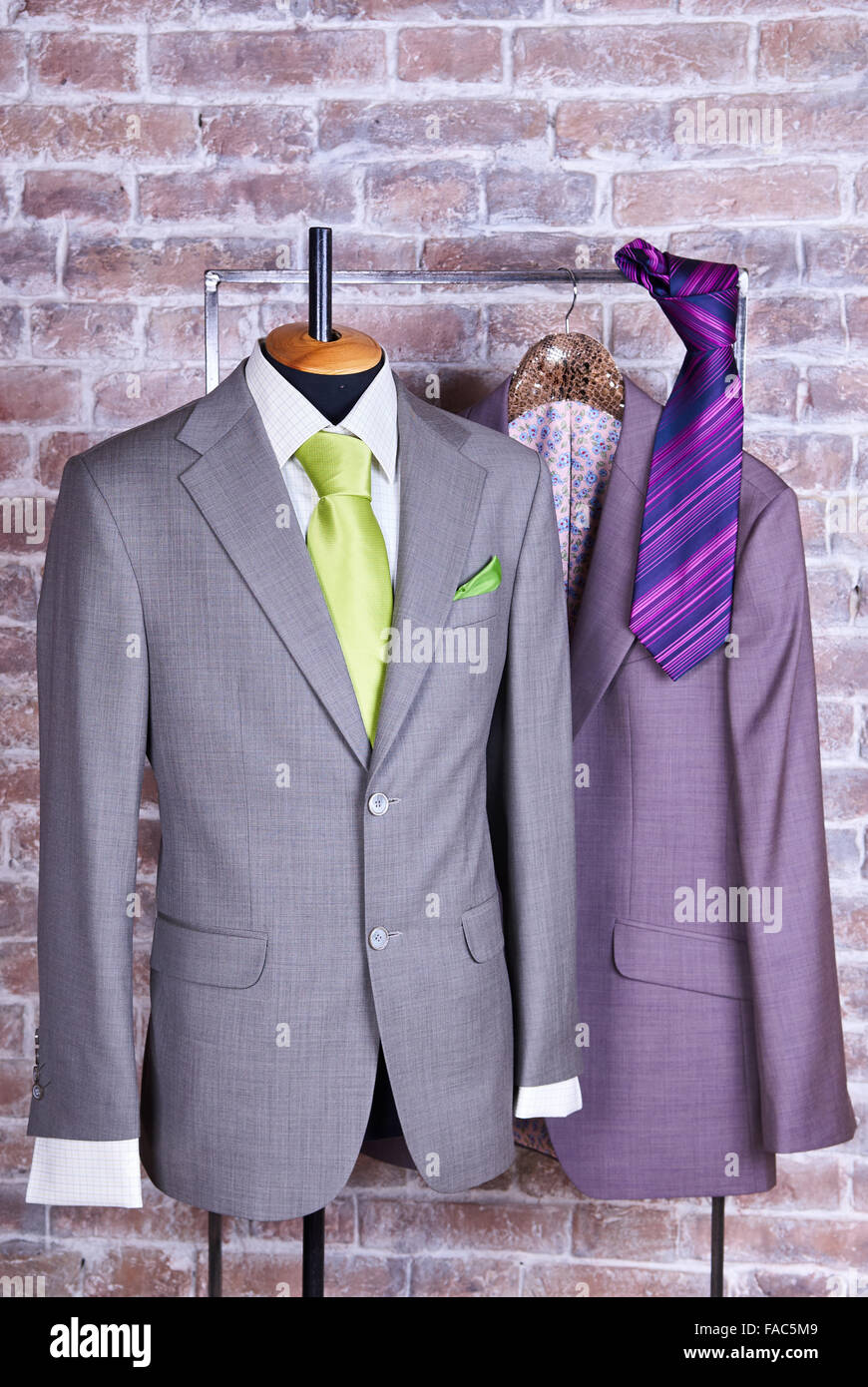 Elegant business suit with a shirt and a tie Stock Photo Alamy