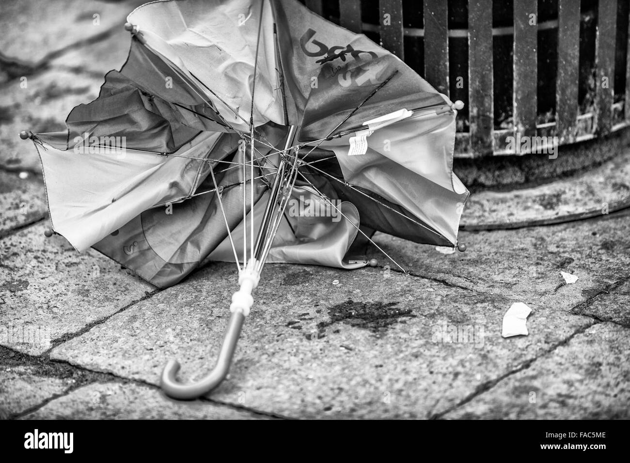 lost umbrellas, Venice Stock Photo