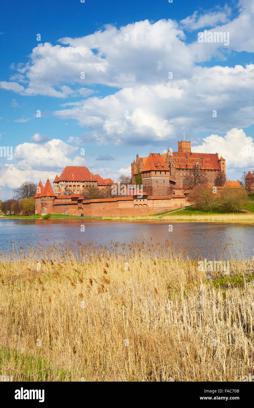 Malbork, Teutonic Knights castle, Pomerania, Poland Stock Photo