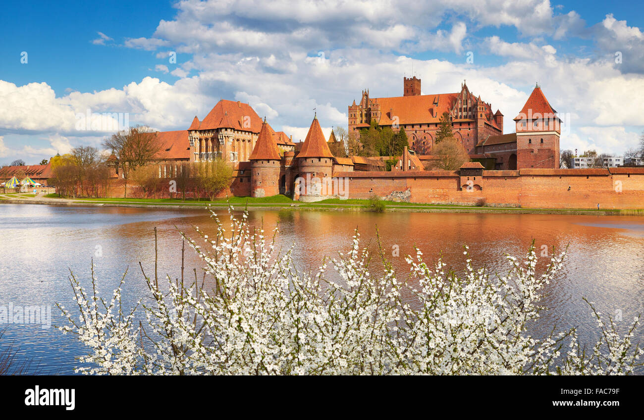 Malbork, Teutonic Knights castle, Pomerania, Poland, Europe Stock Photo