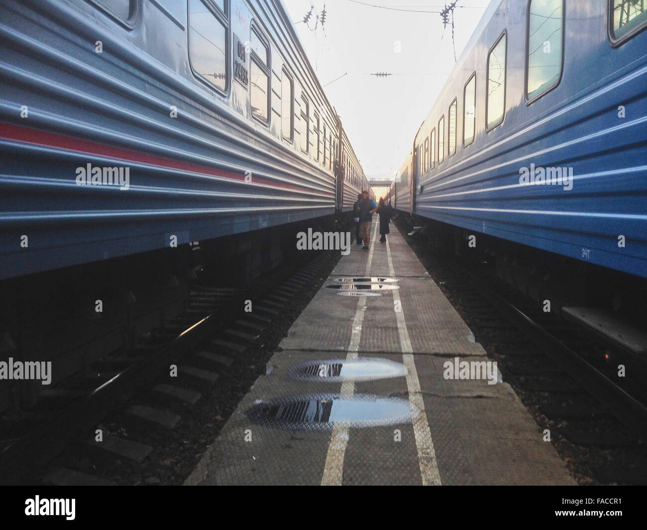 Trans-siberian Trains In Russia Stock Photo - Alamy