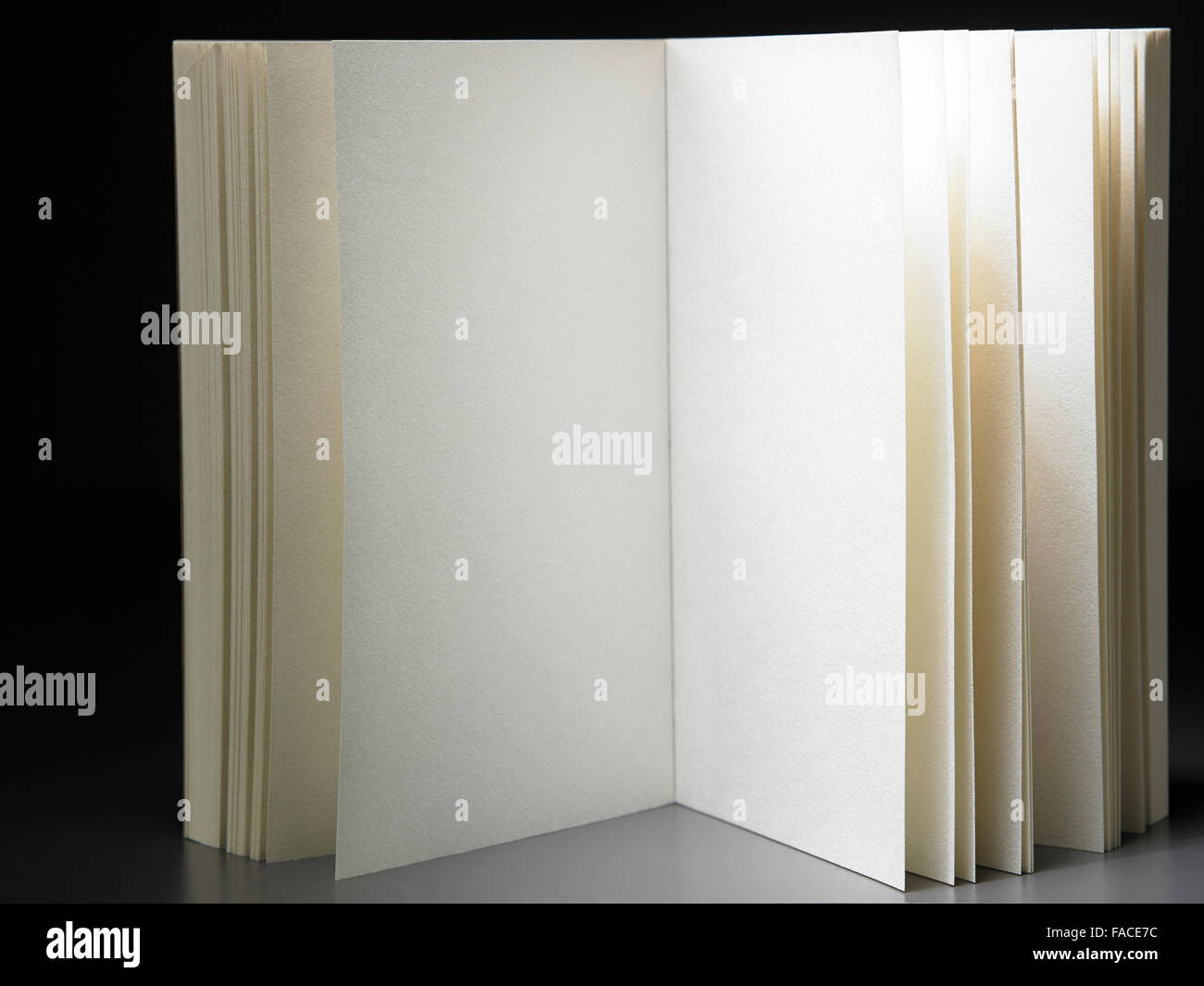 open book with gray background Stock Photo - Alamy