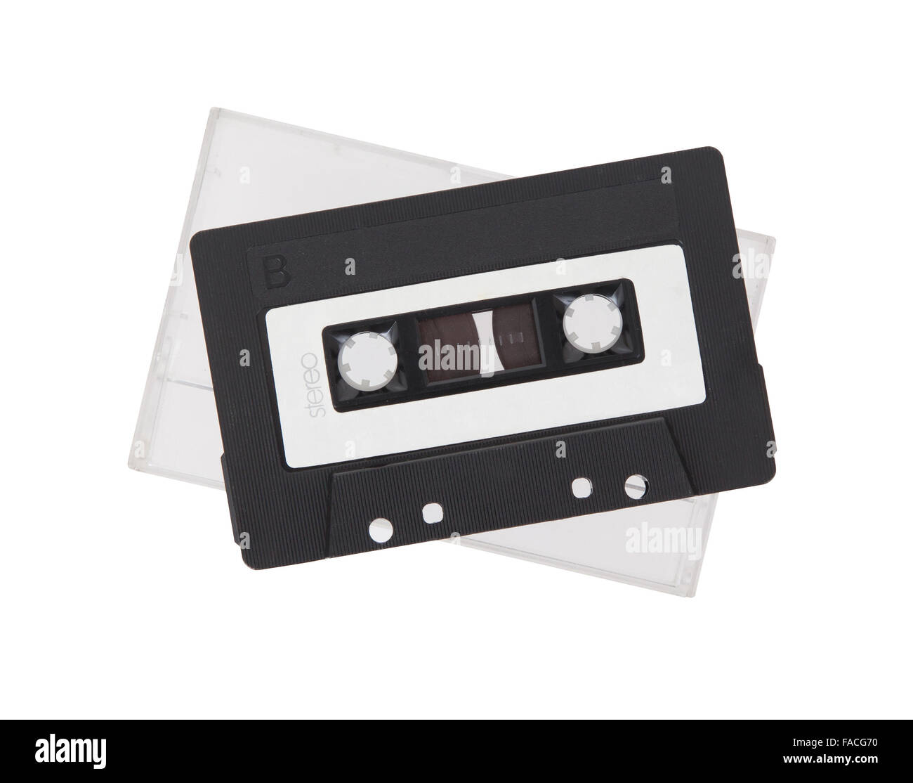 Vintage audio cassette tape, isolated on white background Stock Photo ...