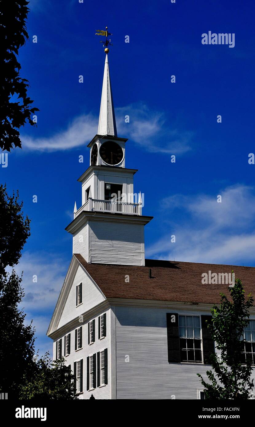 Rindge, New Hampshire 1796 wooden Second Rindge Meeting House with its