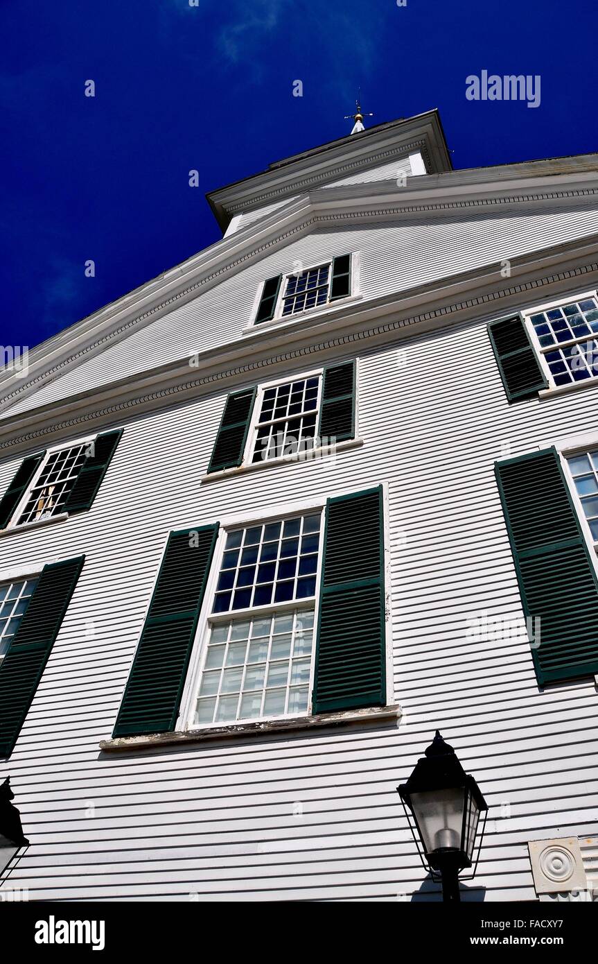 Rindge, New Hampshire The elegant 1796 white wooden Second Rindge