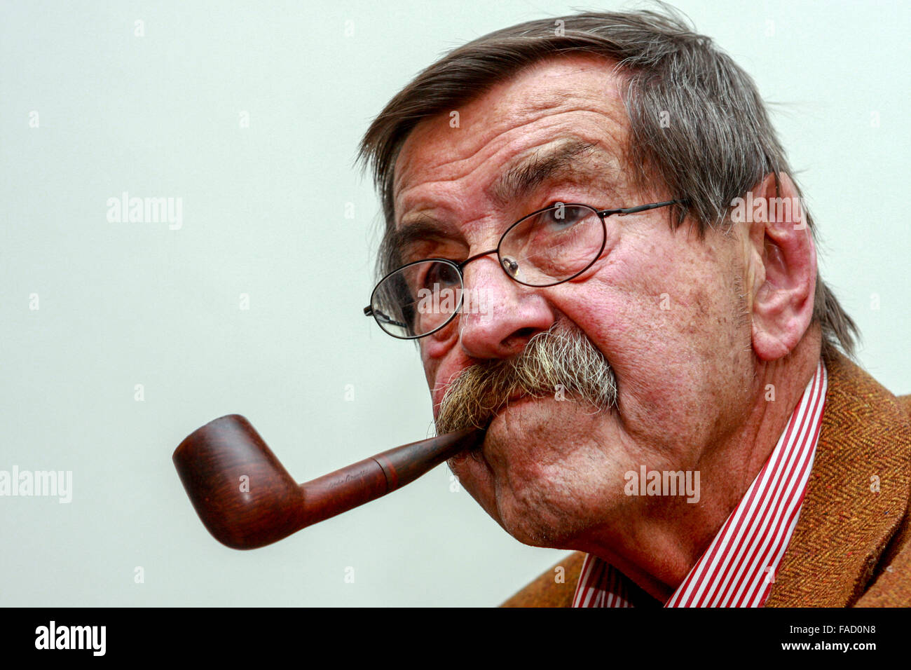 Gunter Grass, Nobel Prize winner for literature during his visit to Prague in 2007 Stock Photo