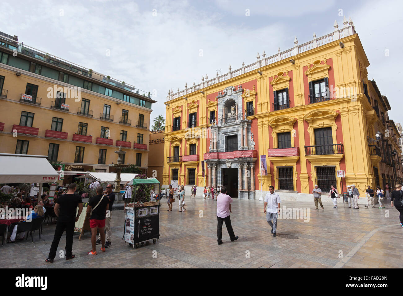 Malaga, Costa del Sol, Spain.   Plaza del Obispo. Stock Photo