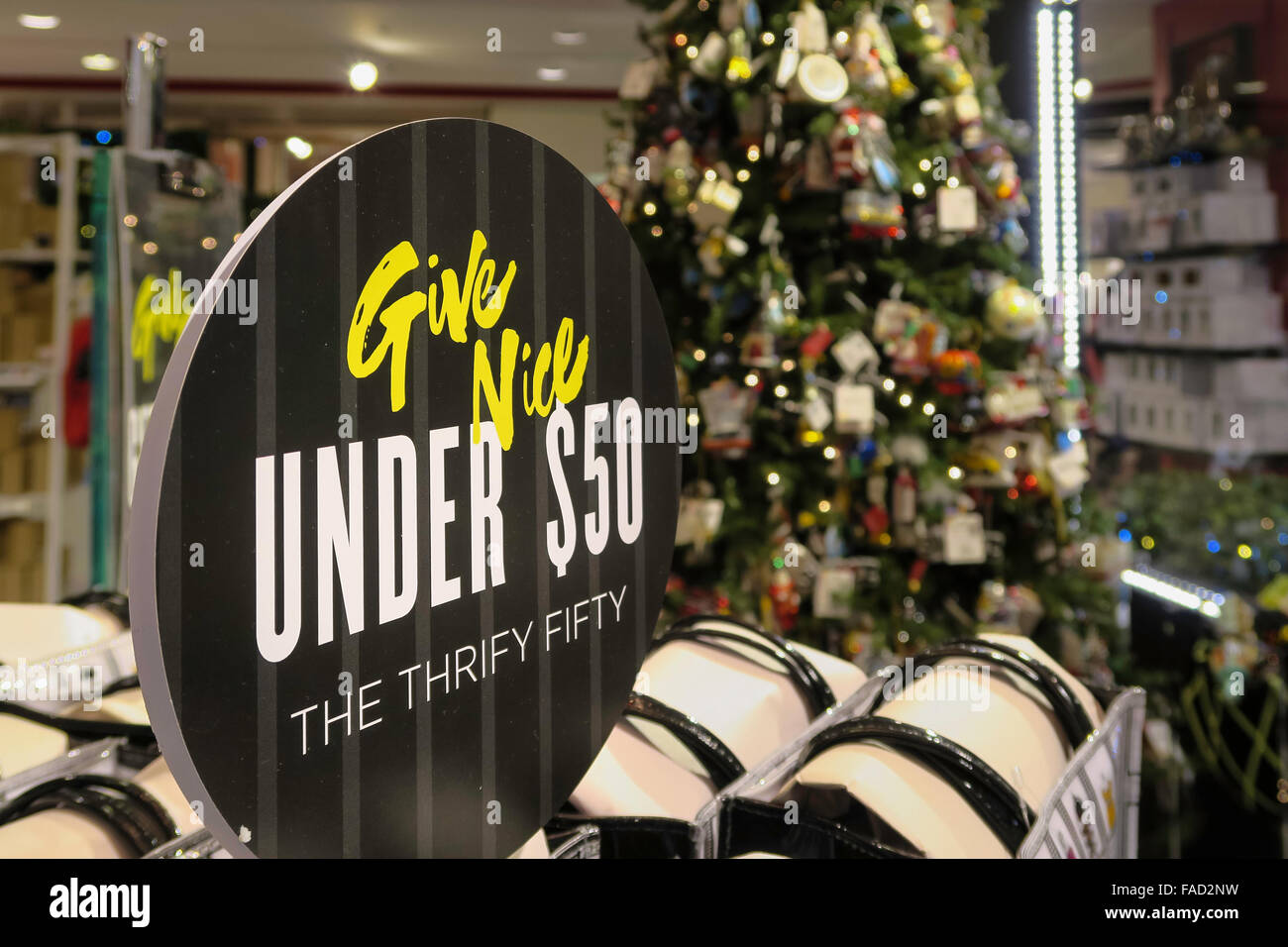 Holiday Display in Bloomingdale's Department Store, NYC Stock Photo Alamy