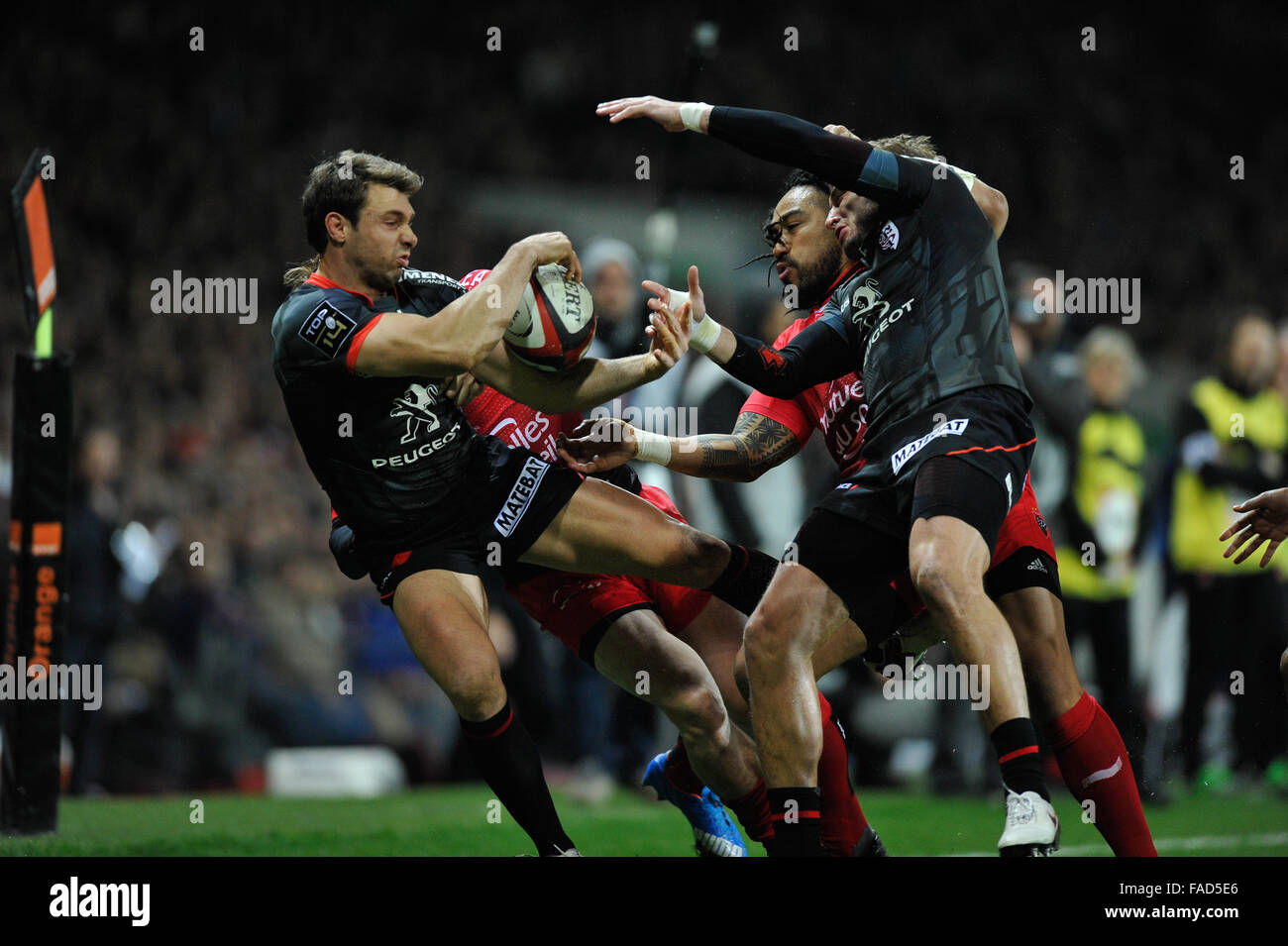 Touluse Rugby Toulouse, France. 27th Dec, 2015. Top 14 rugby Union. Touluse versus ...
