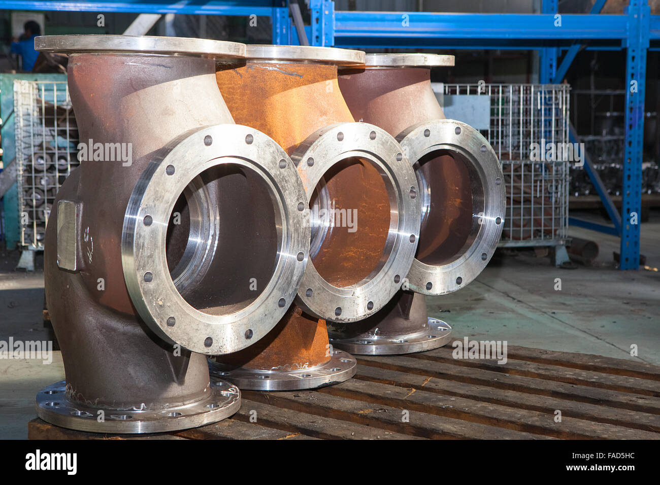 Industrial background from part of valves Stock Photo - Alamy