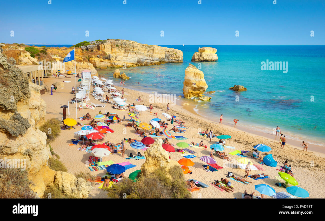 Algarve Coast Near Albufeira Portugal Stock Photo Alamy