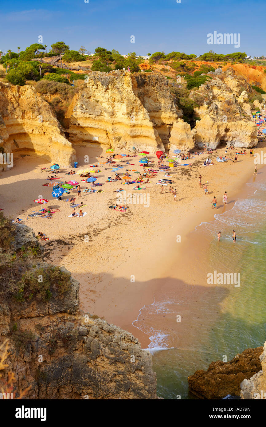 Algarve beach near Albufeira, Portugal Stock Photo