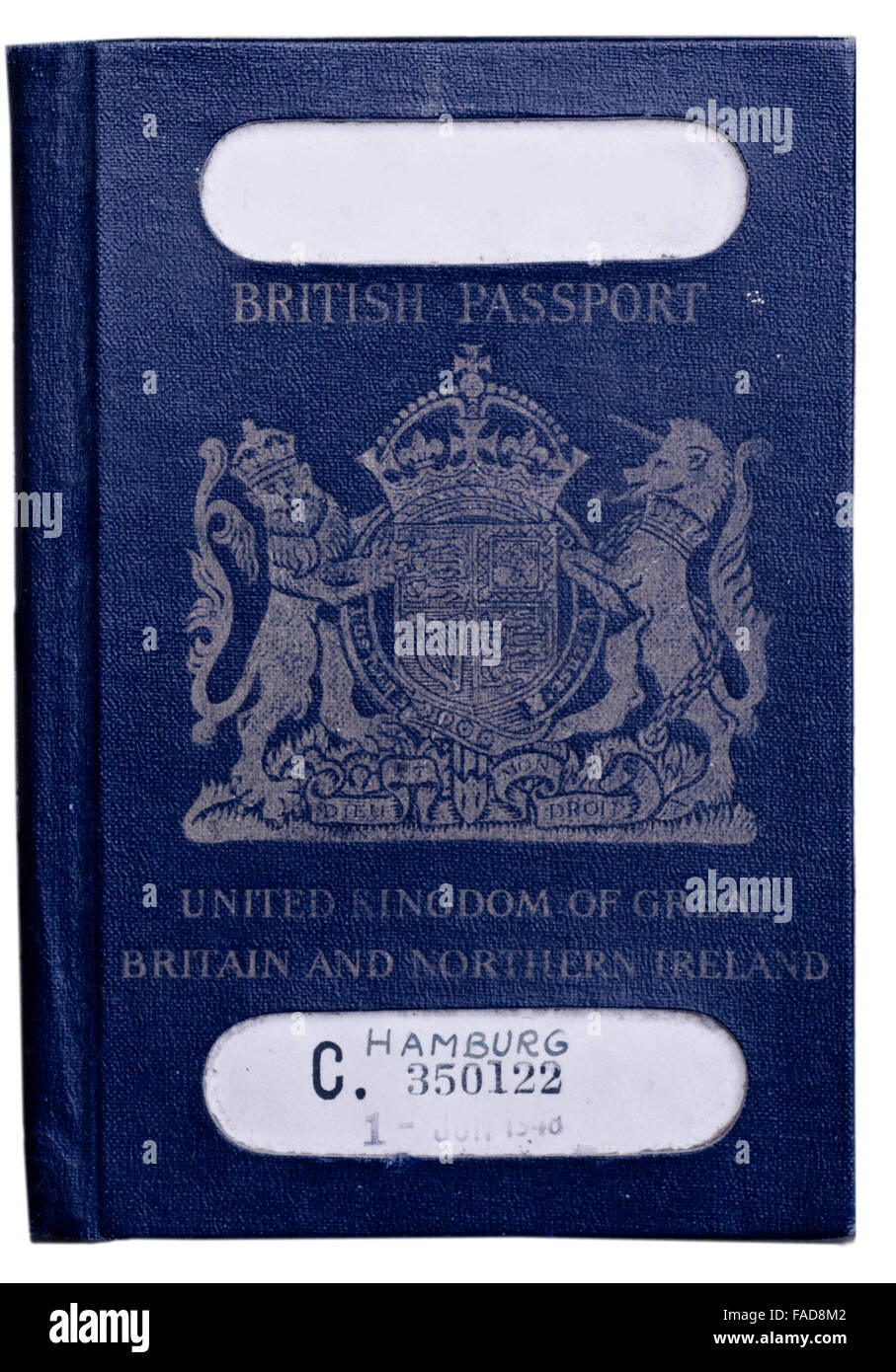Old Style British Passport Stock Photos Old Style British