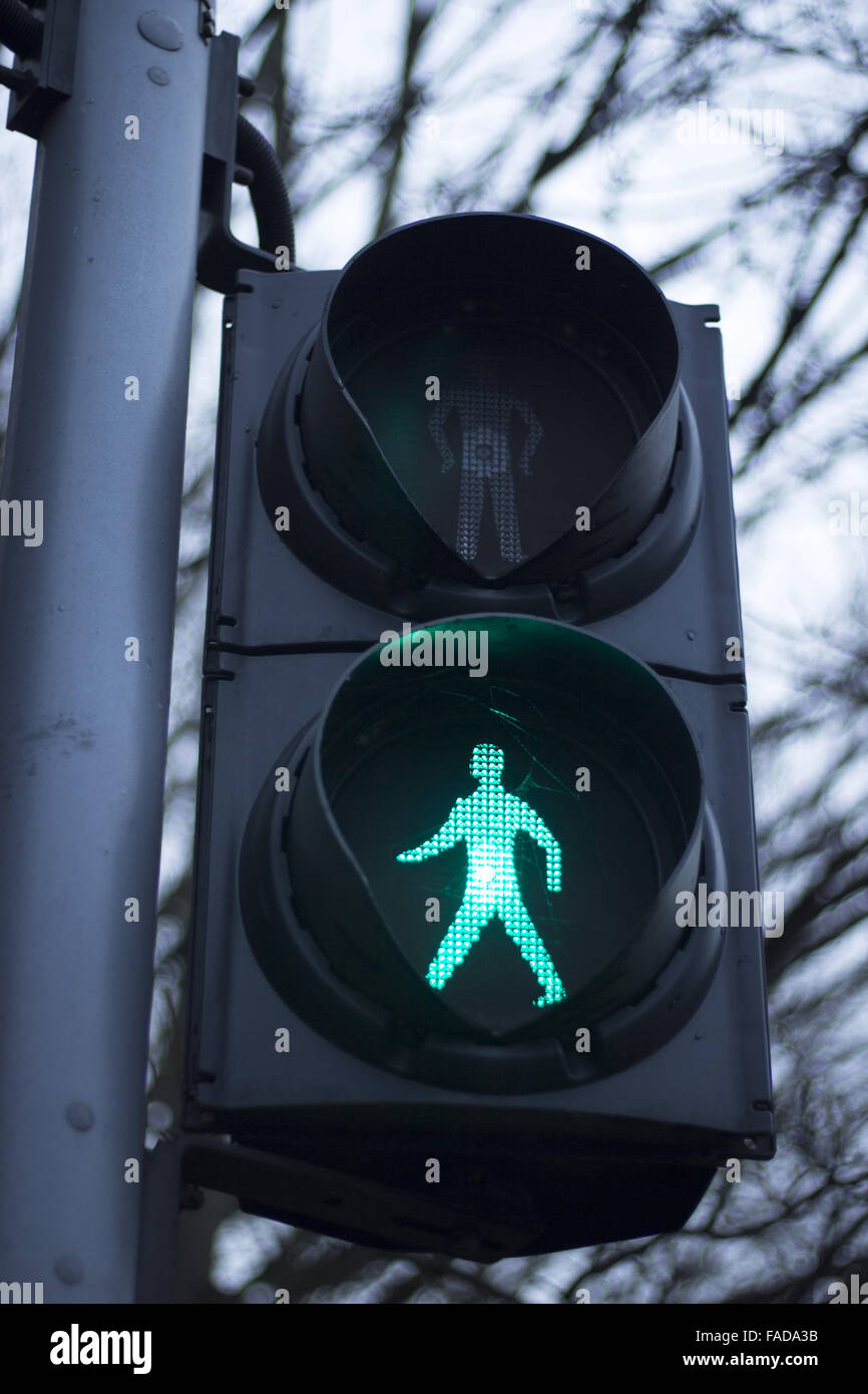 Traffic Light Green Man Stock Photos & Traffic Light Green Man Stock