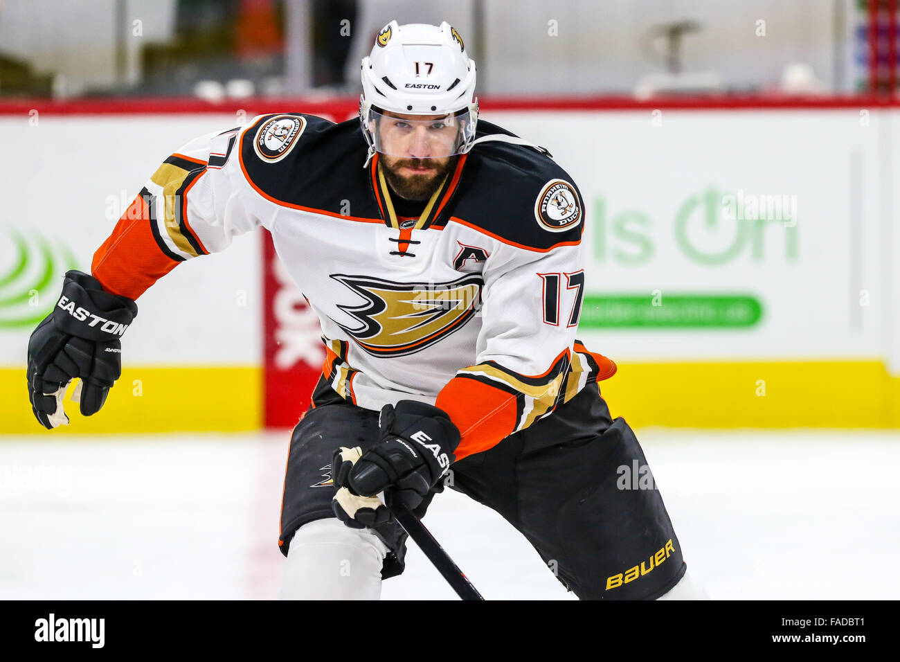 Anaheim Ducks center Ryan Kesler (17) during the NHL game between the  Anaheim Ducks and the Carolina Hurricanes at the PNC Arena Stock Photo -  Alamy