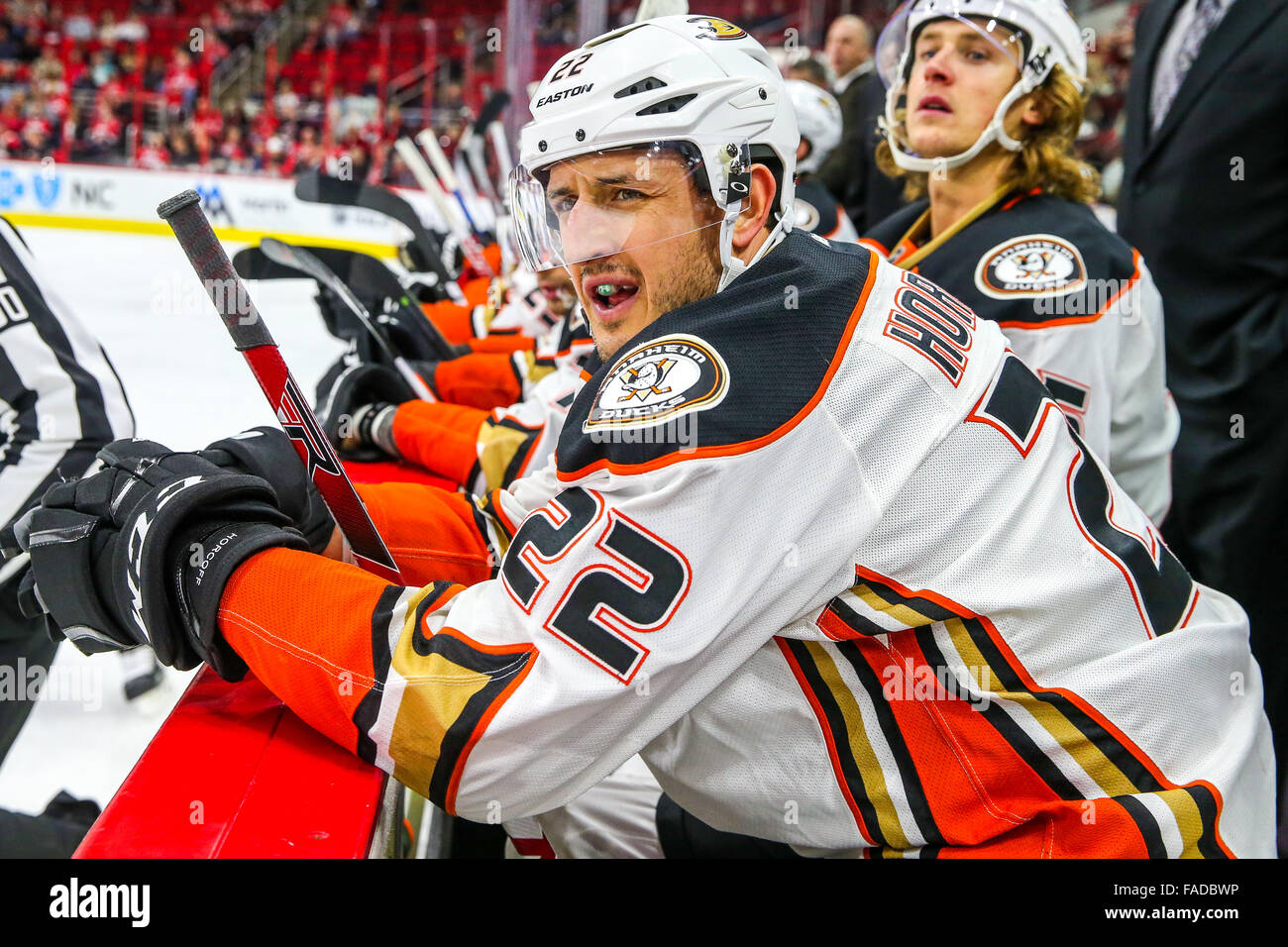 Carolina Hurricanes defenseman Brett Pesce (54) during the NHL game between  the Anaheim Ducks and the Carolina Hurricanes at the PNC Arena Stock Photo  - Alamy