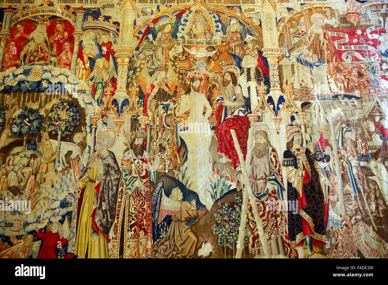 Tapestry of the Credo in the Vatican Museum Stock Photo
