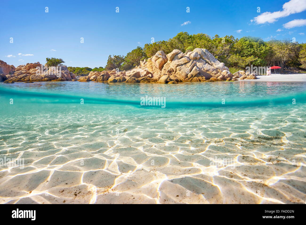 Punta dei Capriccioli Beach, Costa Smeralda, Sardinia Island, Italy Stock Photo