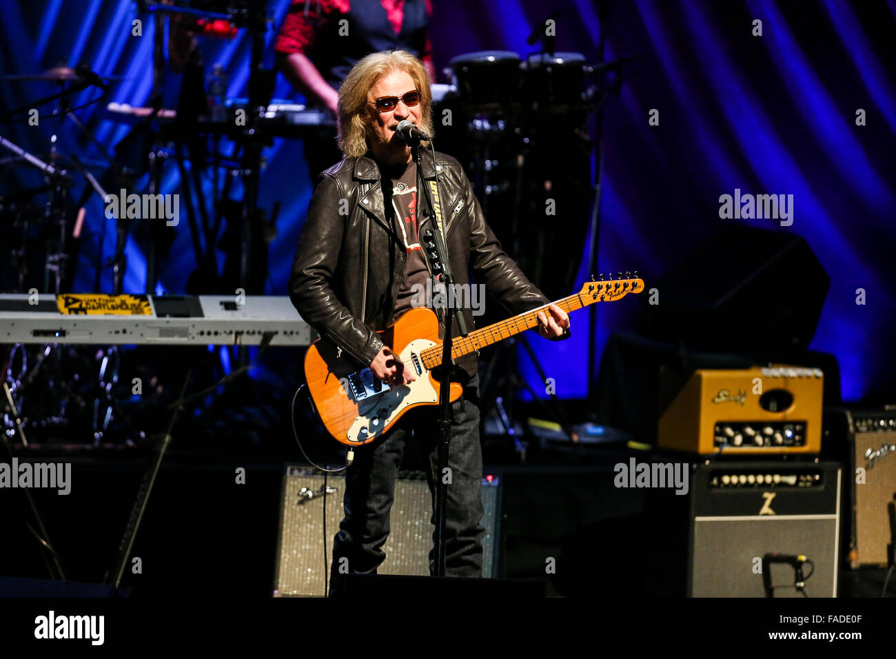 Daryl Hall and John Oates perform in Concert Stock Photo