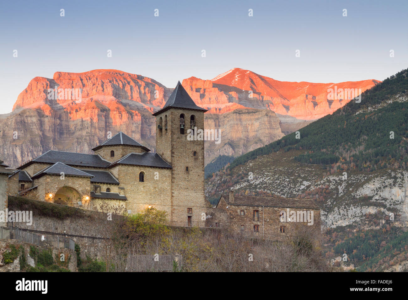 Torla village, Huesca, Aragon, Spain. Stock Photo