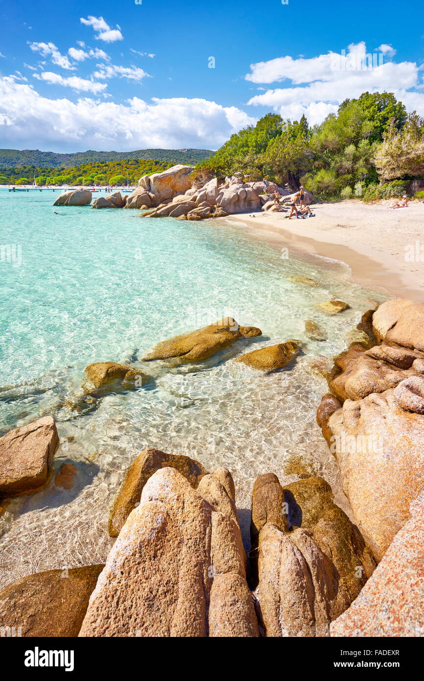 Santa Giulia Beach Porto Vecchio East Coast of Corsica Island France Santa Giulia Beach Porto Vecchio East Coast of Corsica Island France