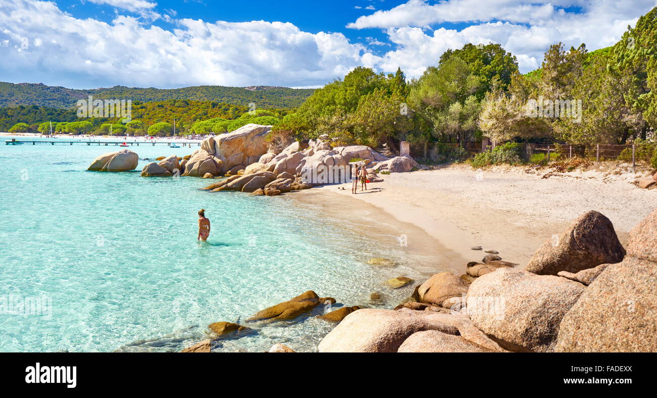 Corsica - Santa Giulia Beach, Porto-Vecchio, East Coast of Corsica Island,  France Stock Photo - Alamy