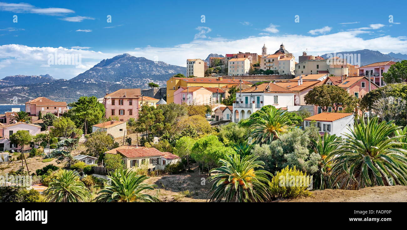 Piana Village, Les Calanches, Golfe de Porto, Corsica Island, France