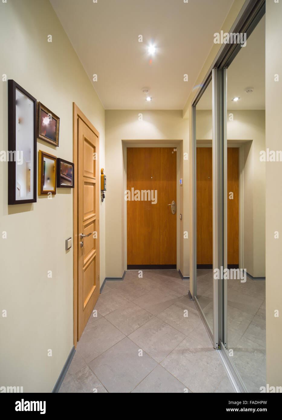 Modern Interior of a hall in the private house Stock Photo - Alamy