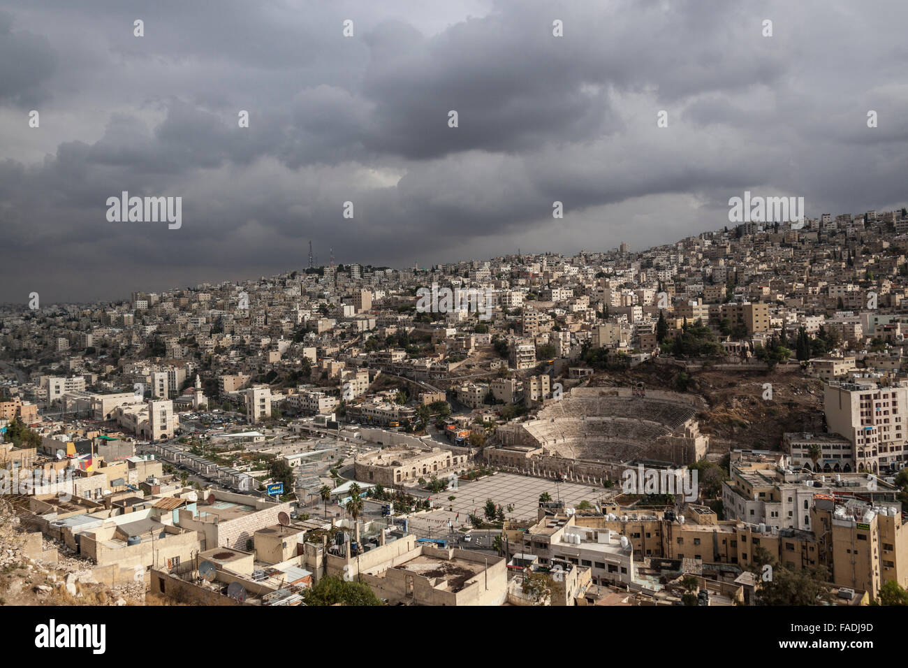 Roman Theatre,  Amman, Jordan, Middle East Stock Photo