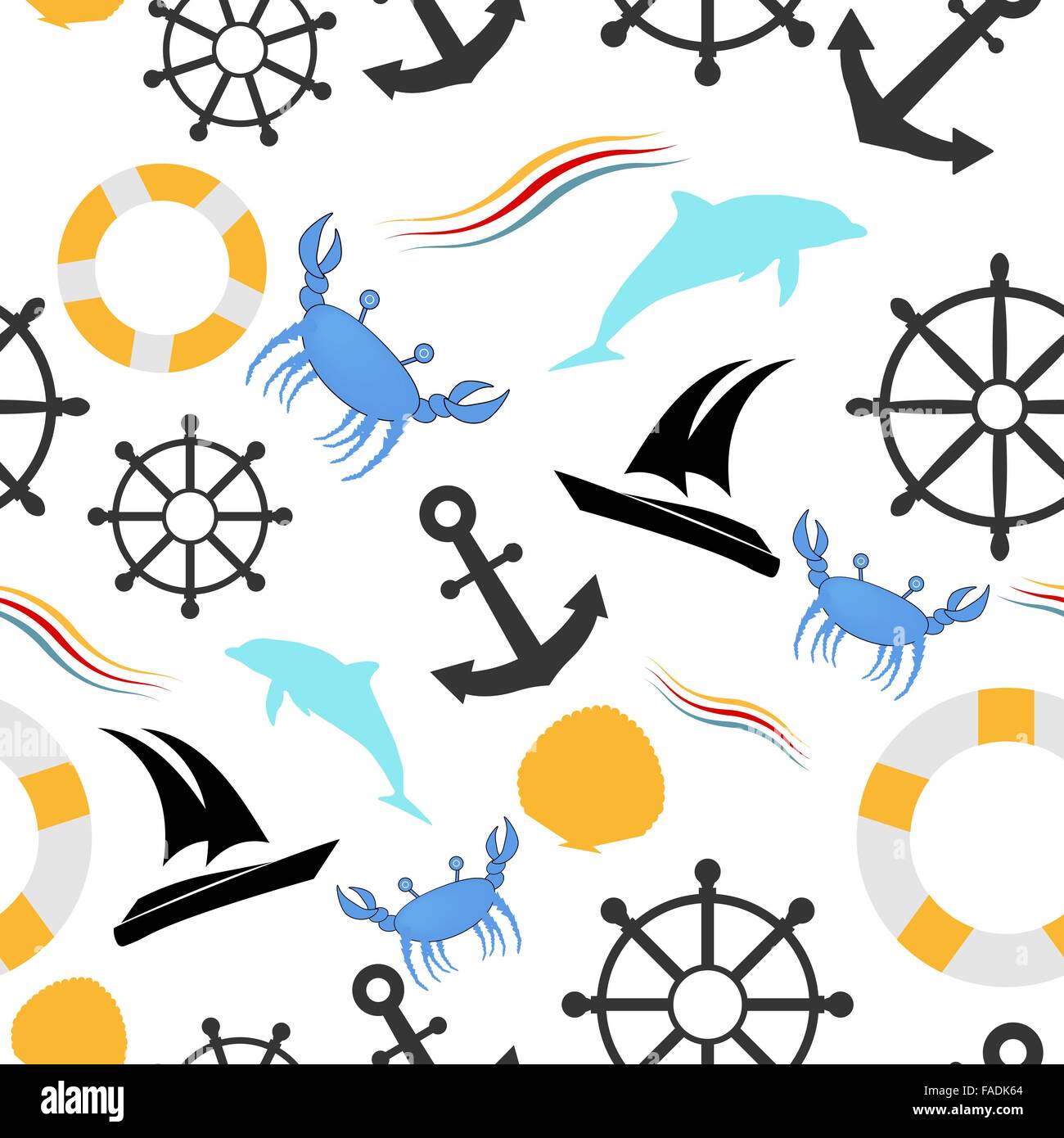 Star pattern vector nautical Stock Vector Images - Alamy