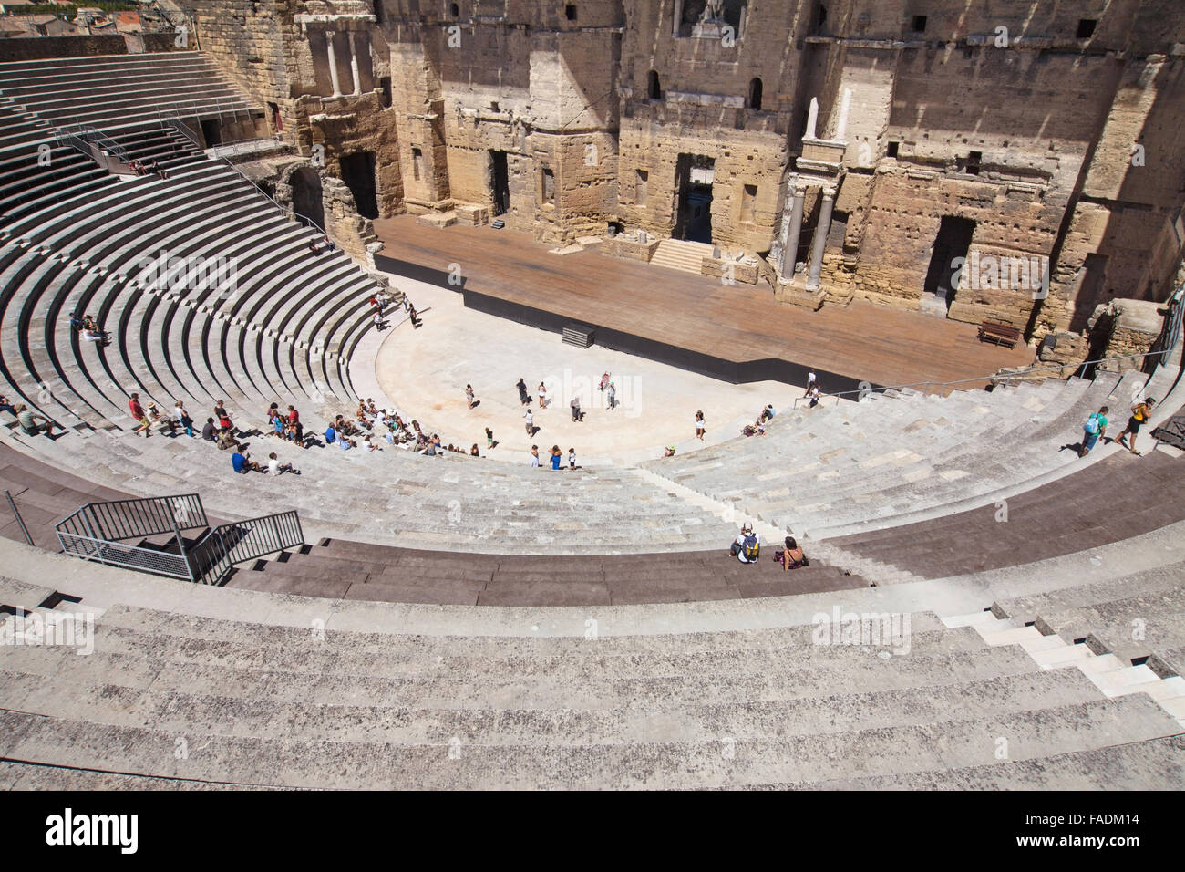 Roman Theatre of Orange, France. Stock Photo