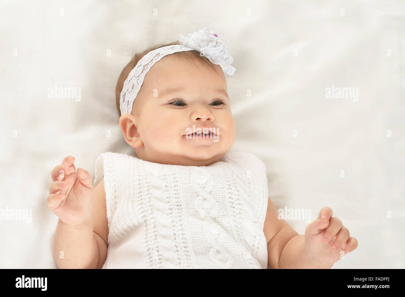 Portrait of adorable baby Stock Photo - Alamy