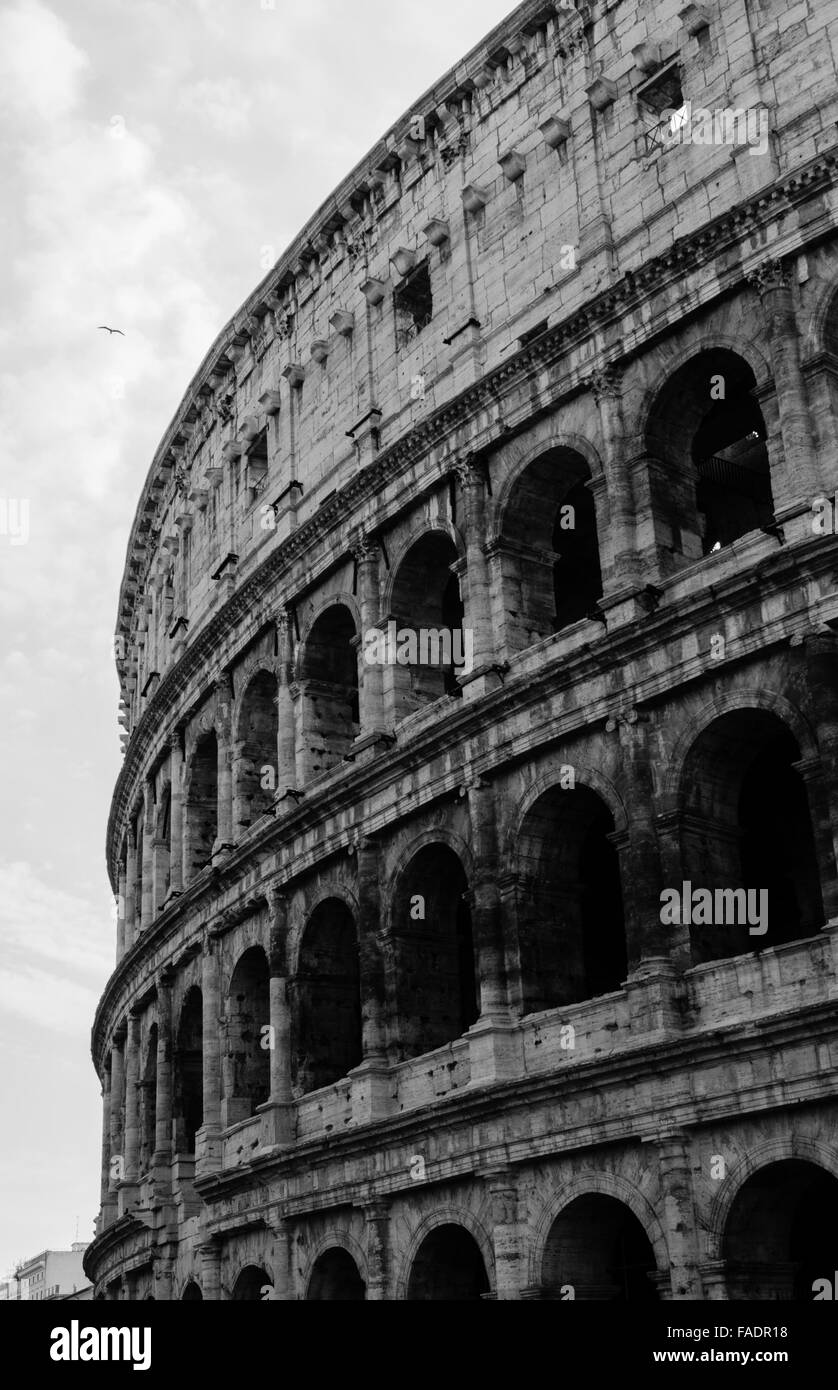 A wonderful view of the Colosseum in Rome Stock Photo