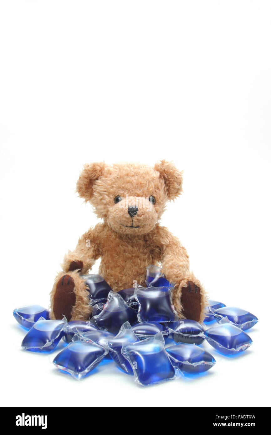 laundry teddy bear