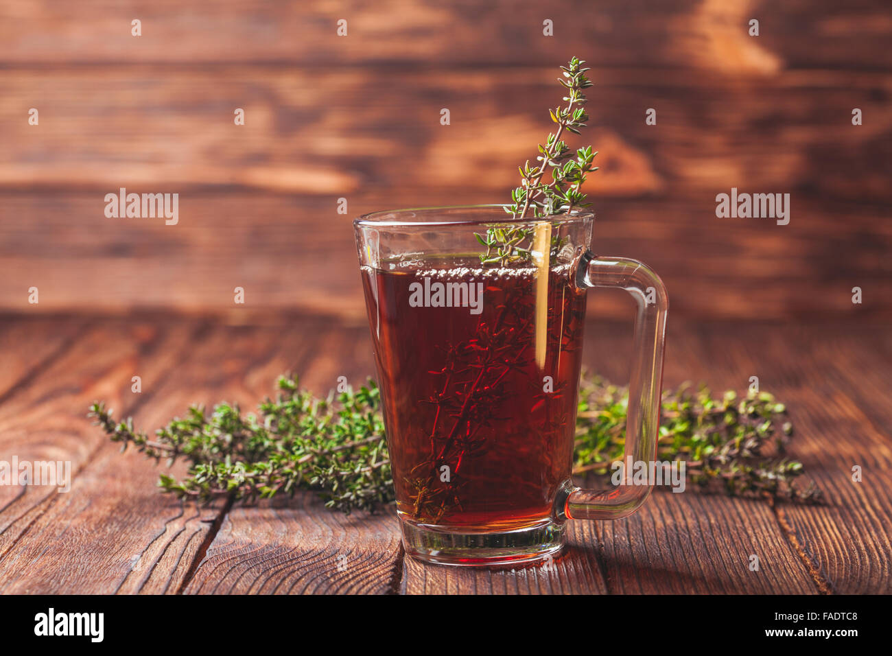The thyme tea Stock Photo Alamy