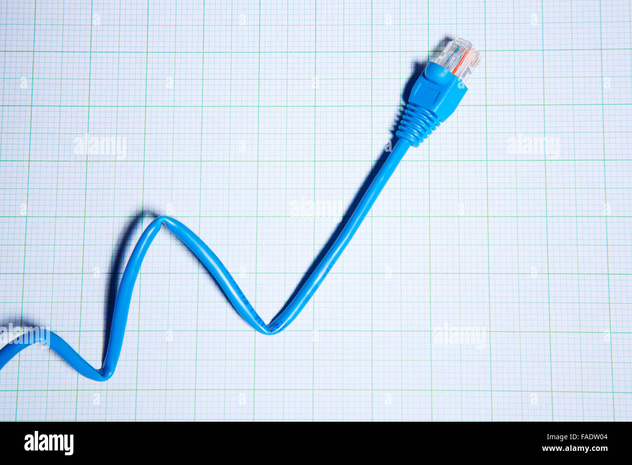 network cables in a graph pattern Stock Photo - Alamy
