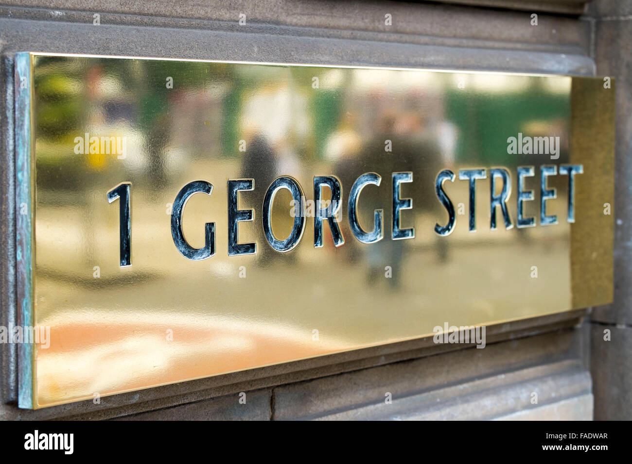 1 George Street Edinburgh Scotland Stock Photo