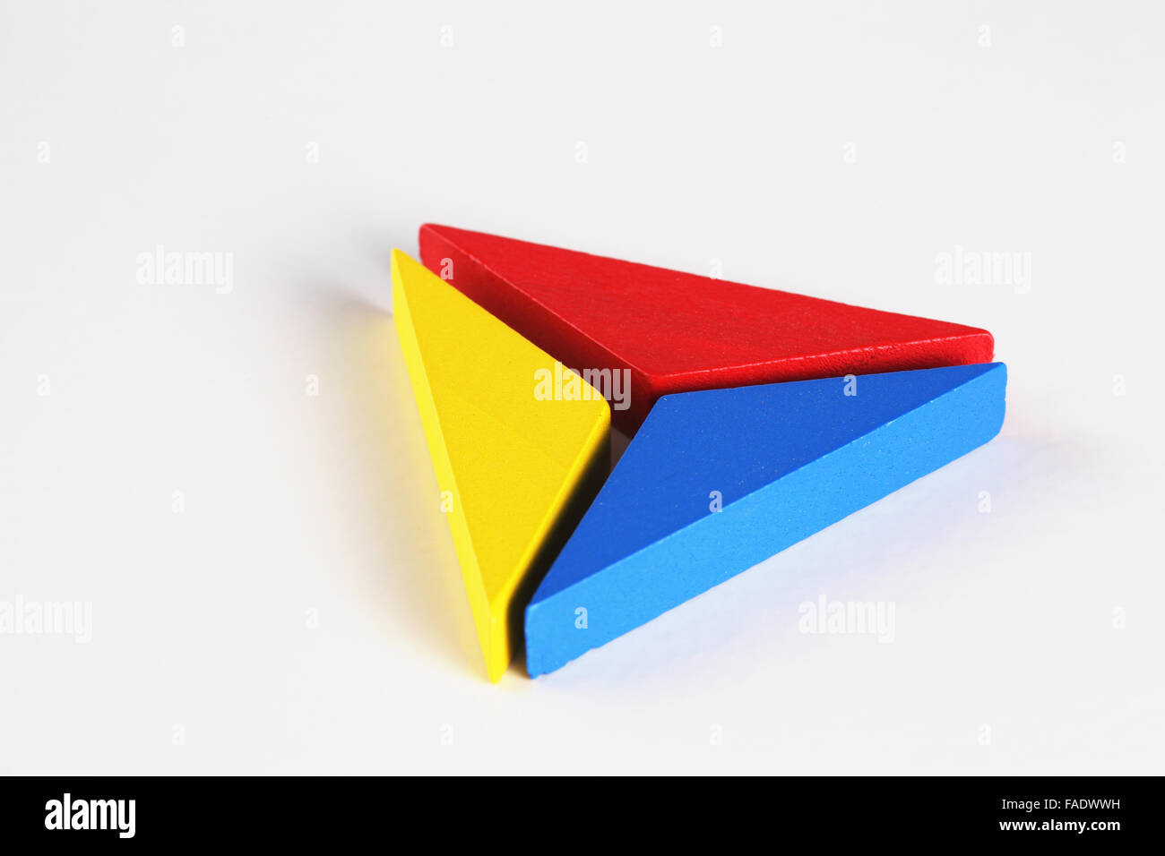 colorful of wooden blocks on the white background Stock Photo - Alamy