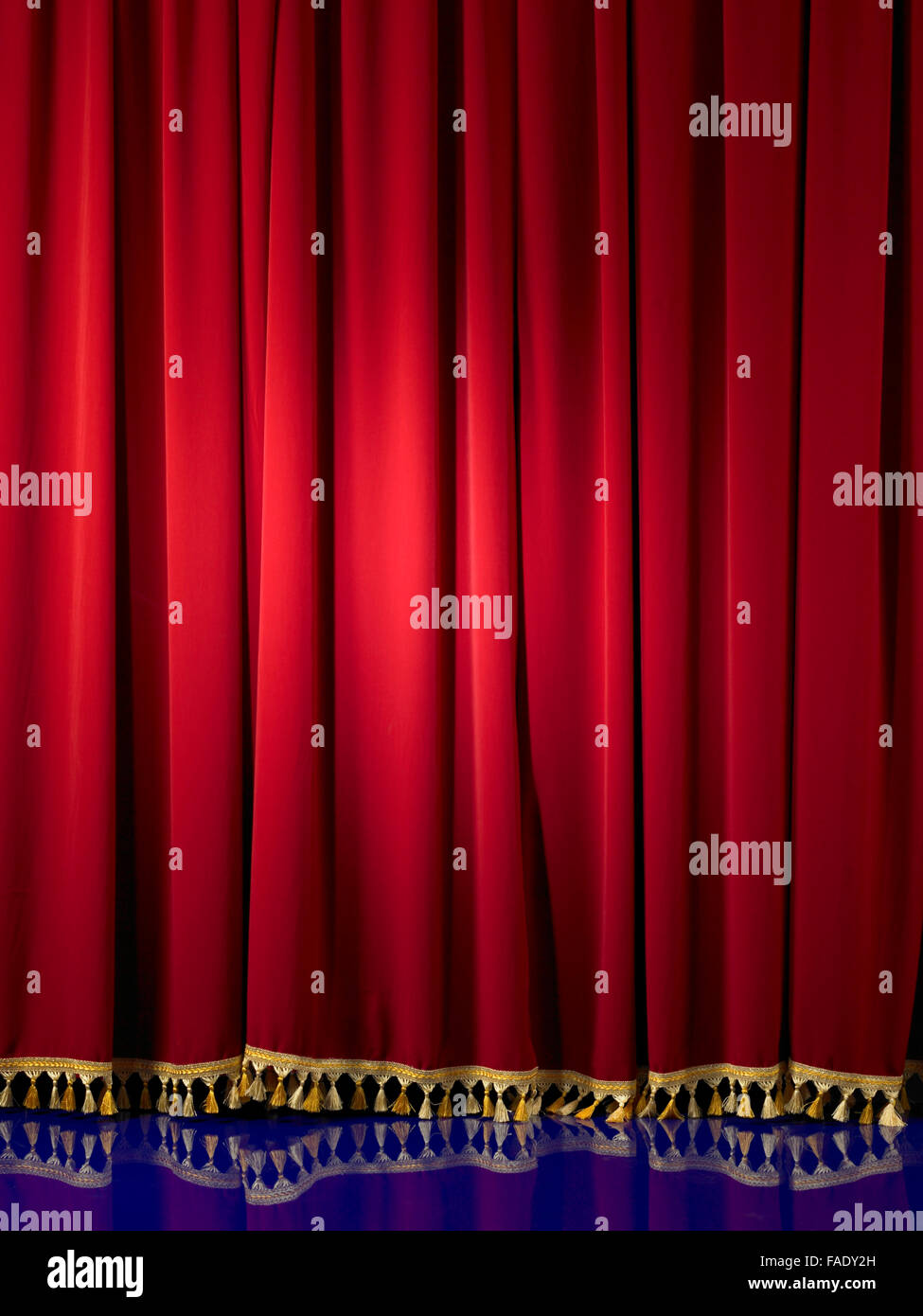 Red Stage Curtains With Gold Tassels Stock Photo 92505017 Alamy