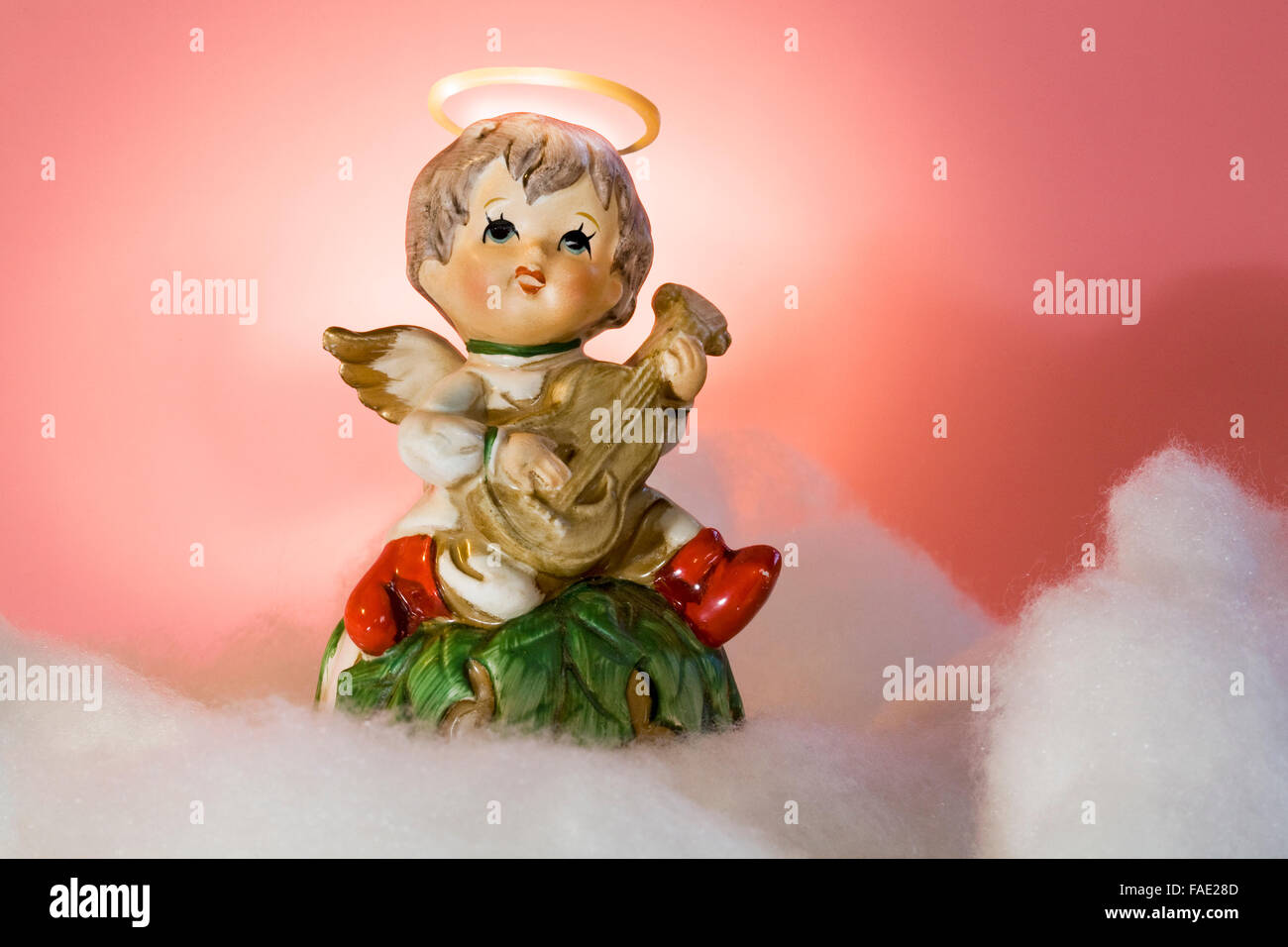 Portrait of an angel in heaven Stock Photo